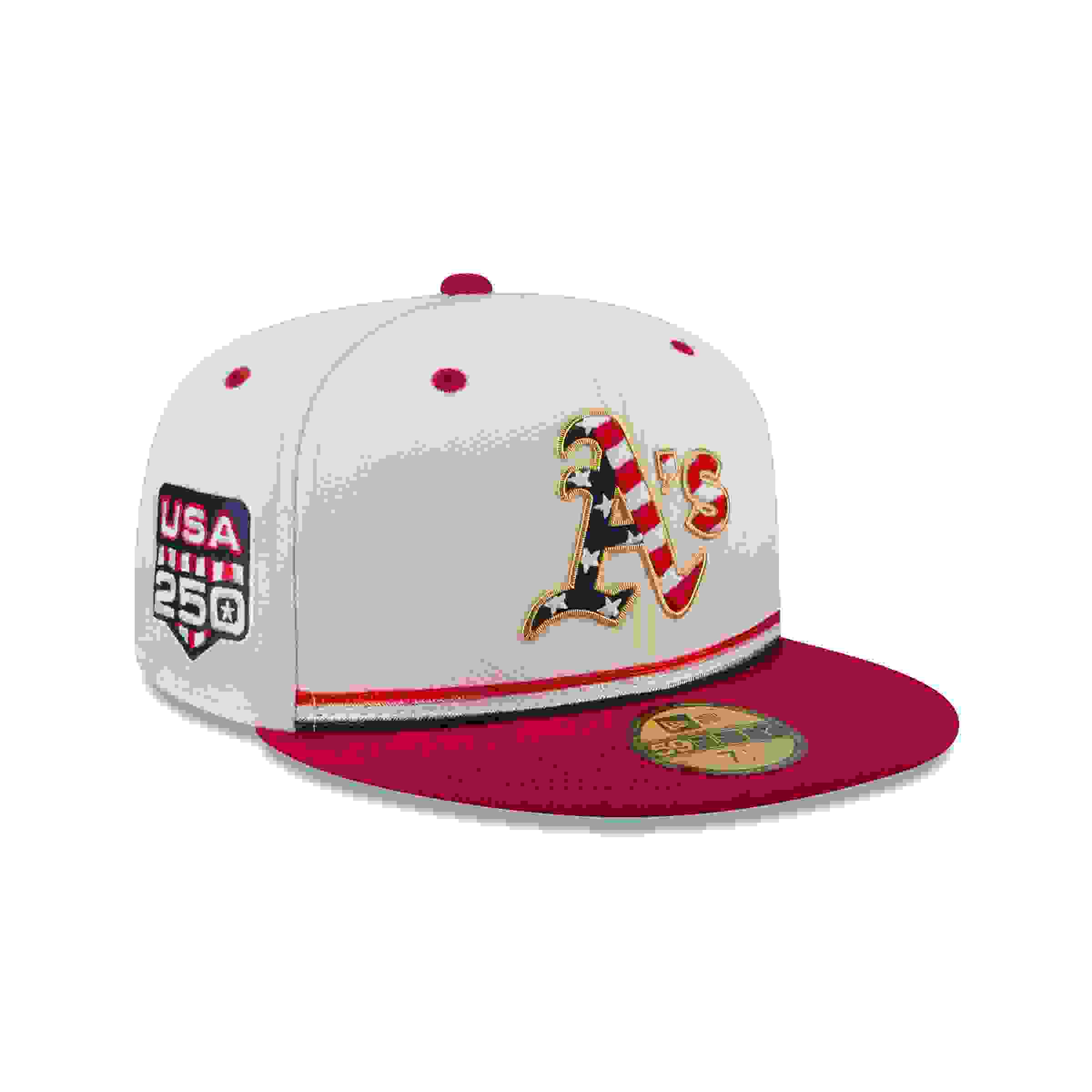 New Era Oakland Athletics 59FIFTY 4th of July Red Fitted Hat